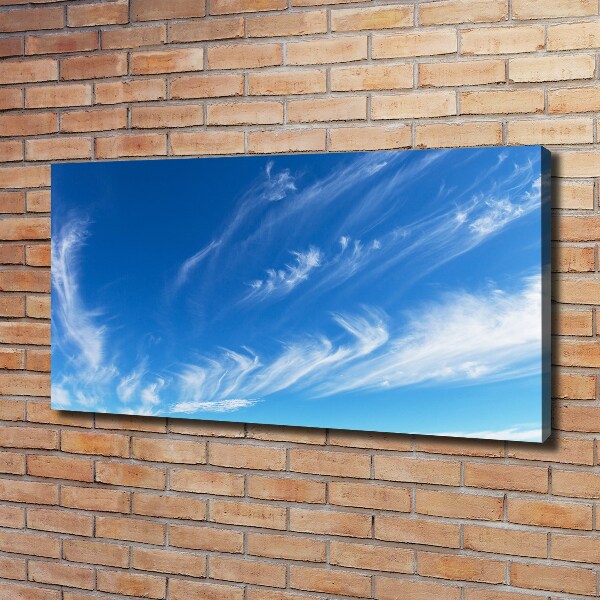 Foto op canvas Blauwe lucht
