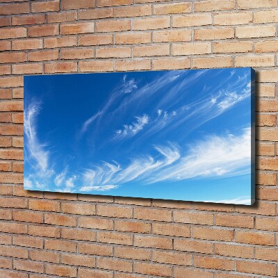 Foto op canvas Blauwe lucht