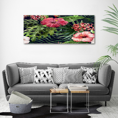 Canvas schilderij Tropische bloemen