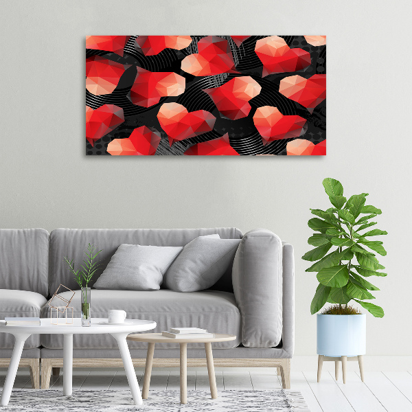 Foto canvas Geometrische harten