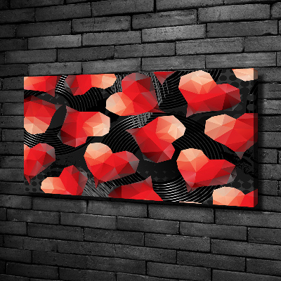 Foto canvas Geometrische harten