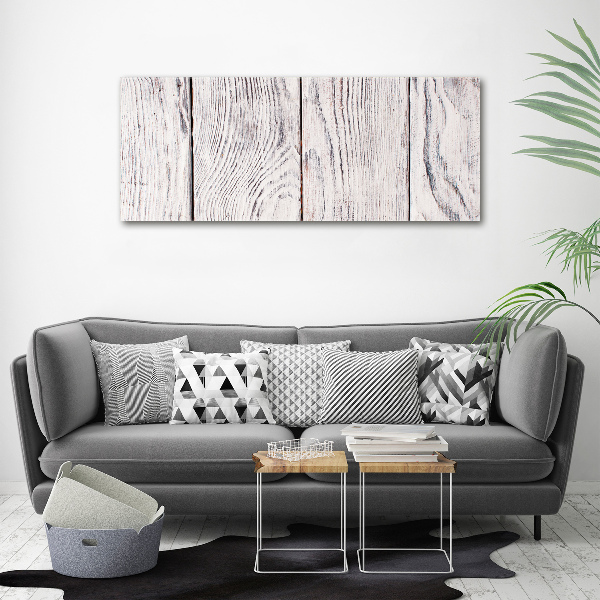 Foto op canvas Houten muur