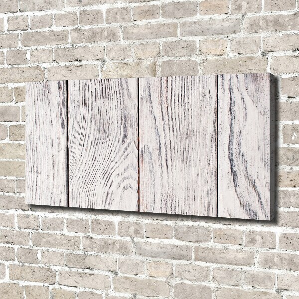 Foto op canvas Houten muur