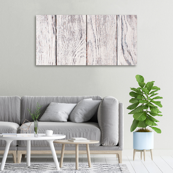 Foto op canvas Houten muur