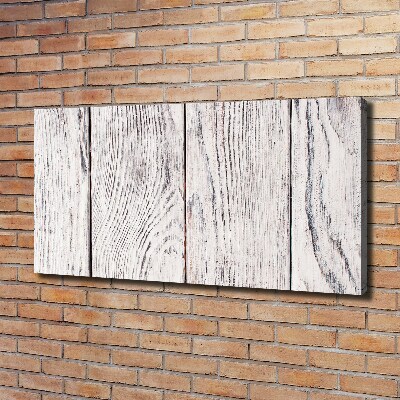 Foto op canvas Houten muur