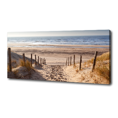 Canvas foto duinen aan zee