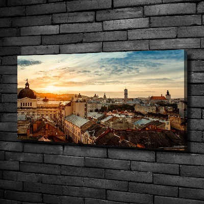 Foto canvas Zonsopgang Lviv
