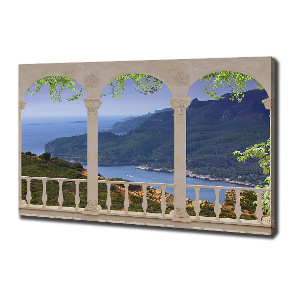 Schilderij op canvas Uitzicht op de baai