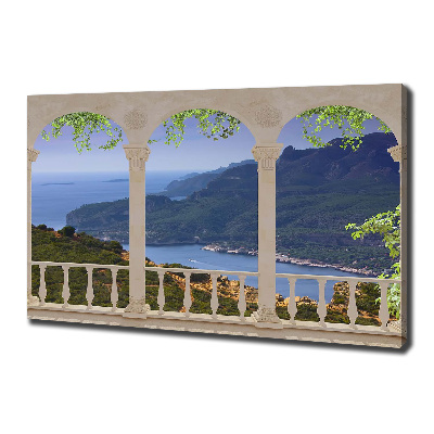 Schilderij op canvas Uitzicht op de baai