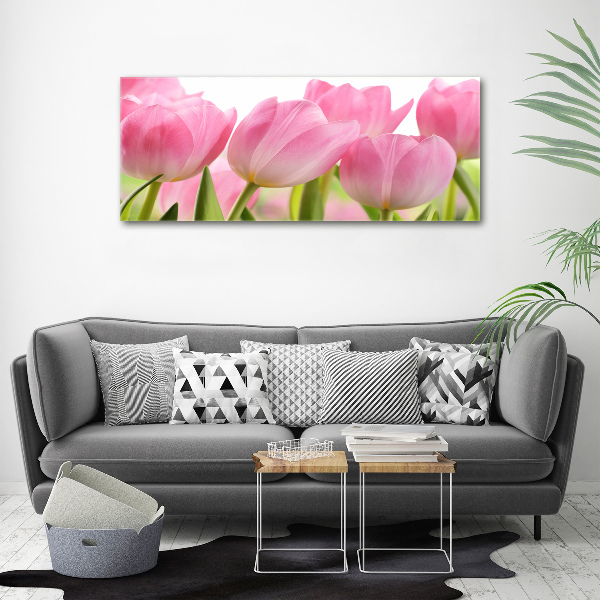 Foto canvas Roze tulpen