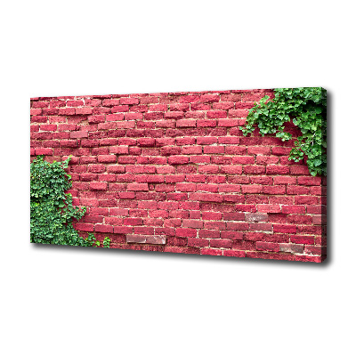 Canvas foto Bakstenen muur