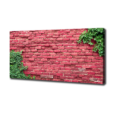 Canvas foto Bakstenen muur