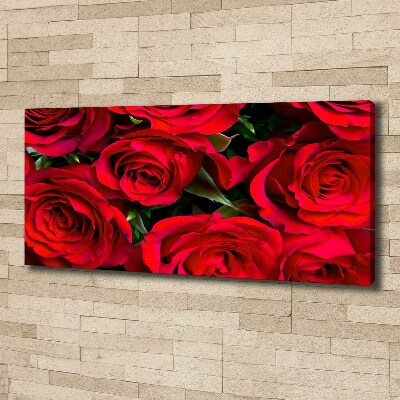 Foto op canvas Rode rozen