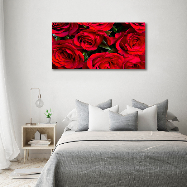 Foto op canvas Rode rozen
