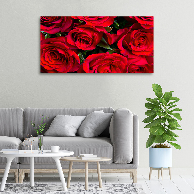 Foto op canvas Rode rozen