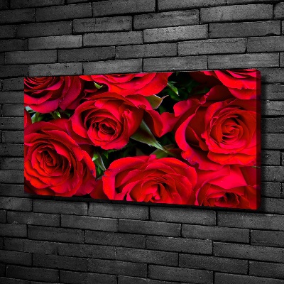 Foto op canvas Rode rozen