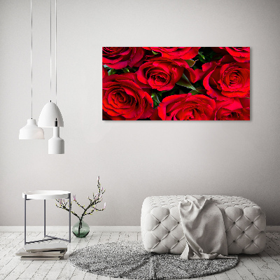 Foto op canvas Rode rozen