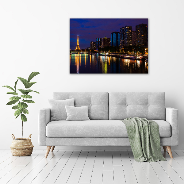 Foto canvas Parijs bij nacht