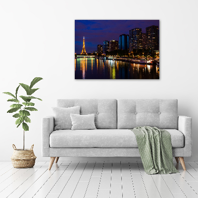 Foto canvas Parijs bij nacht