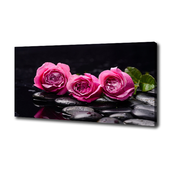 Canvas foto Roze rozen