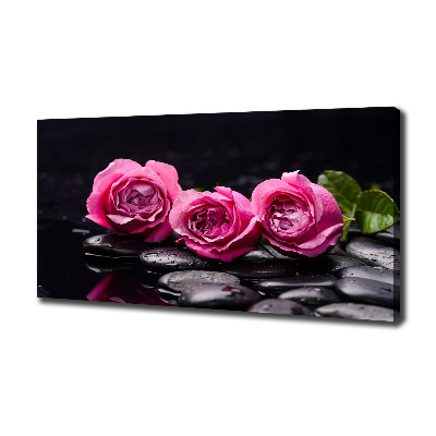 Canvas foto Roze rozen