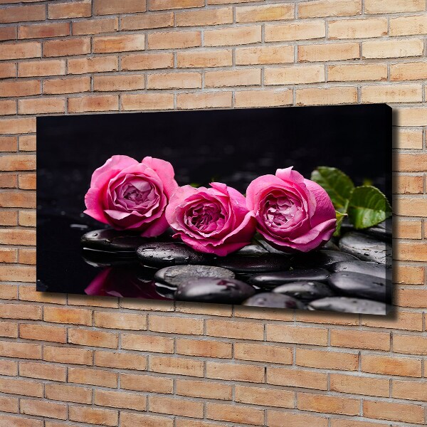 Canvas foto Roze rozen