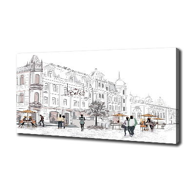 Foto op canvas Oude Stad