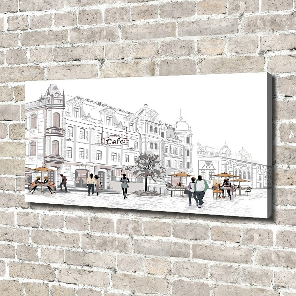 Foto op canvas Oude Stad