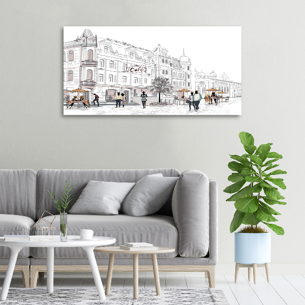 Foto op canvas Oude Stad