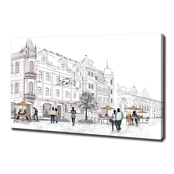 Foto op canvas Oude Stad