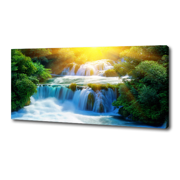 Foto op canvas Krka-waterval