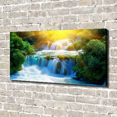 Foto op canvas Krka-waterval
