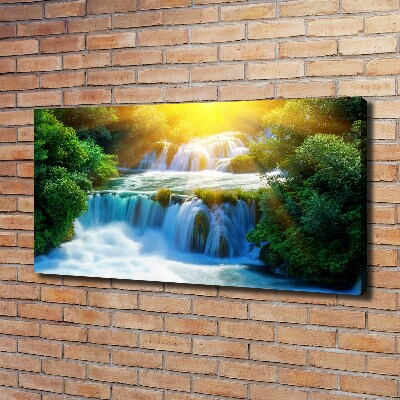 Foto op canvas Krka-waterval