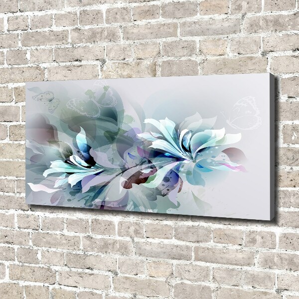 Foto op canvas Abstracte bloemen