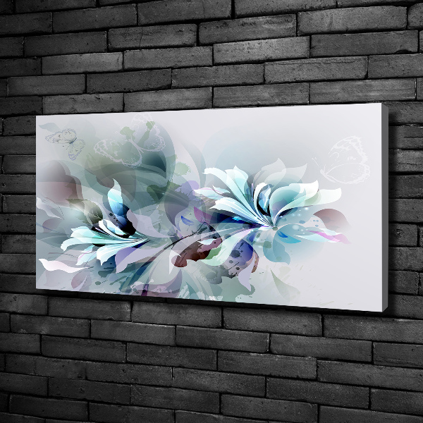 Foto op canvas Abstracte bloemen