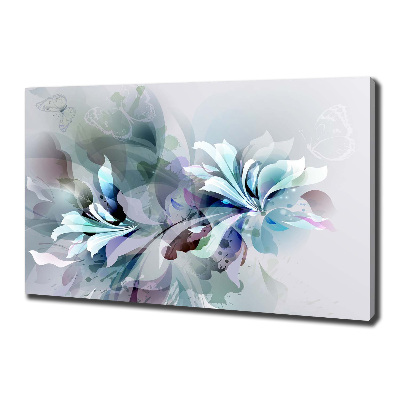 Foto op canvas Abstracte bloemen
