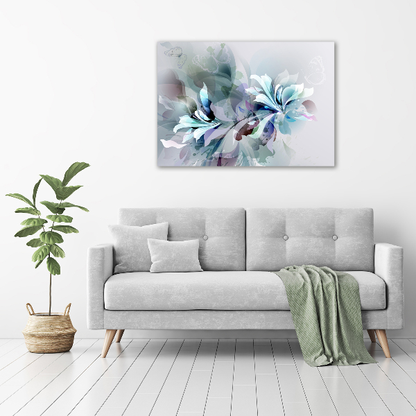 Foto op canvas Abstracte bloemen