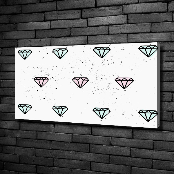 Foto canvas Diamanten
