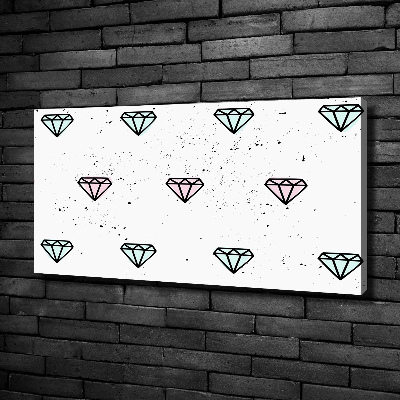Foto canvas Diamanten