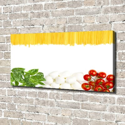 Canvas foto Italiaanse vlag