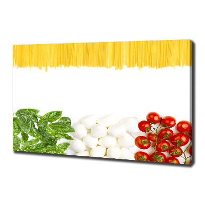 Canvas foto Italiaanse vlag