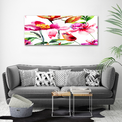 Canvas foto Wilde bloemen