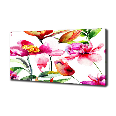 Canvas foto Wilde bloemen