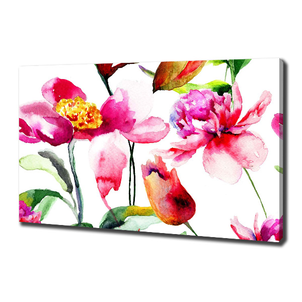 Canvas foto Wilde bloemen