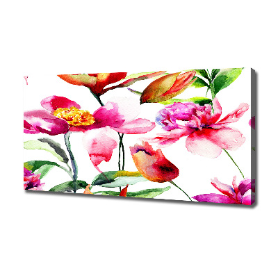 Canvas foto Wilde bloemen