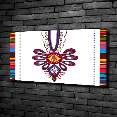 Canvas schilderij Pools volkspatroon