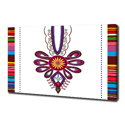 Canvas schilderij Pools volkspatroon