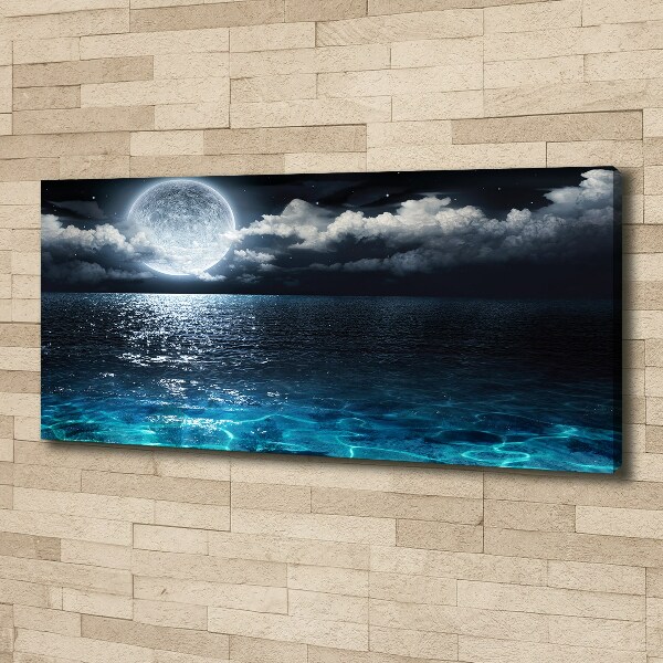 Canvas foto Volle maan