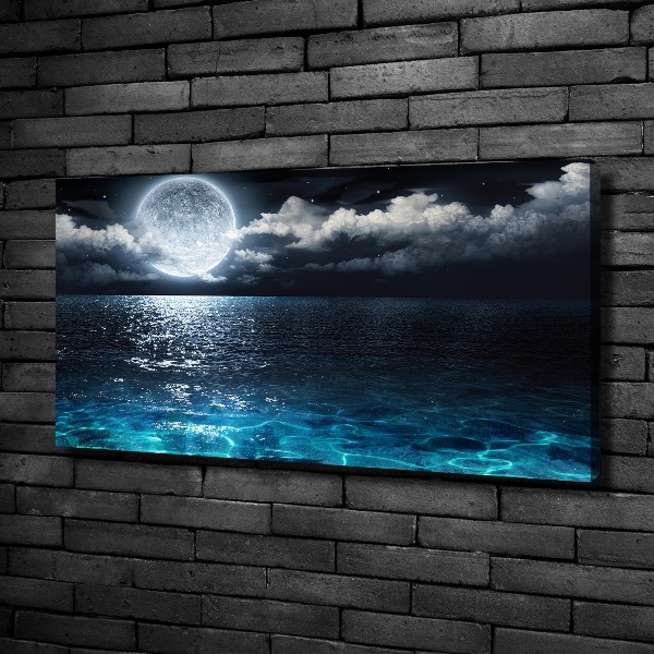 Canvas foto Volle maan