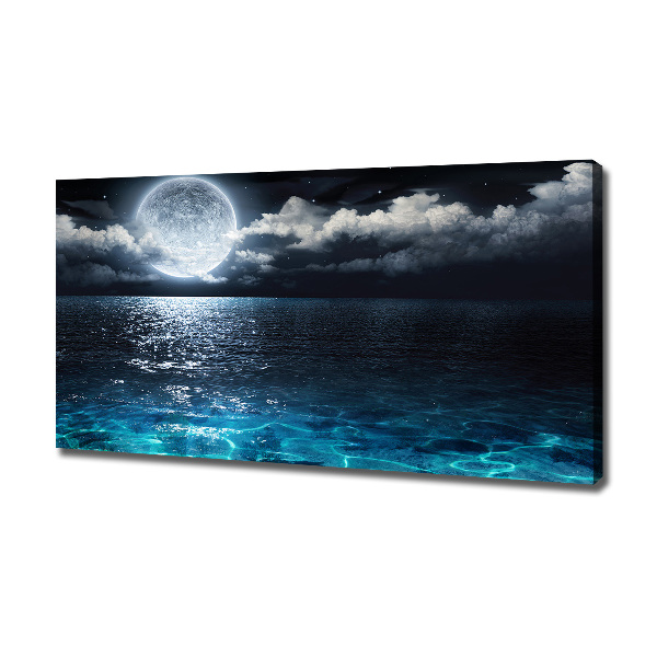 Canvas foto Volle maan